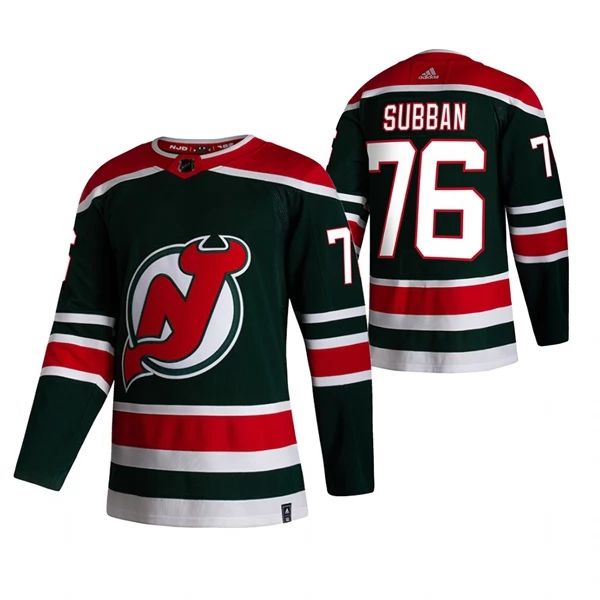 New Jersey Devils Trikot P.K. Subban 76 2022 Reverse Retro Grün Authentic